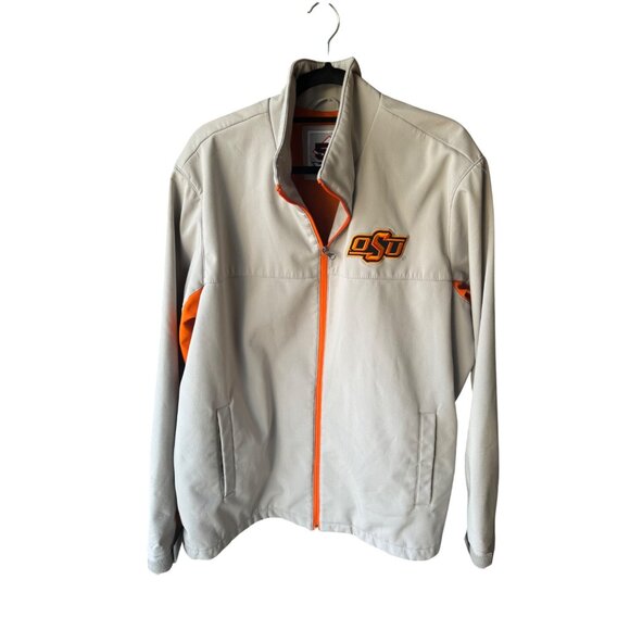 Oklahoma State University OSU Cowboys Logo Mens Full-Zip Jacket Windbreaker XL - Picture 2 of 13